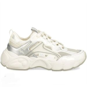 Buffalo NWOB  Women's CLD Run RT Trainer Off White, Gray & Silver Sneakers Sz 8